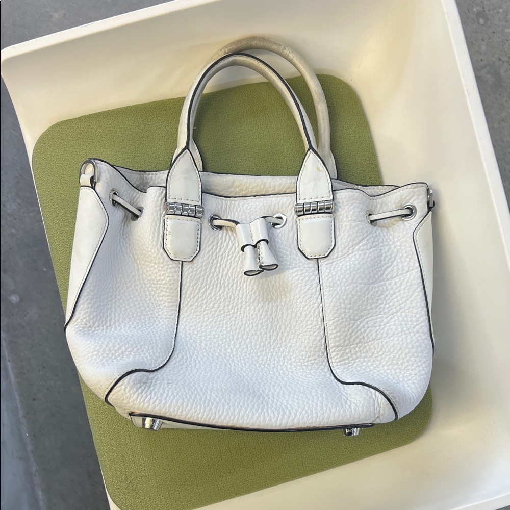 Mackage White Leather Satchel